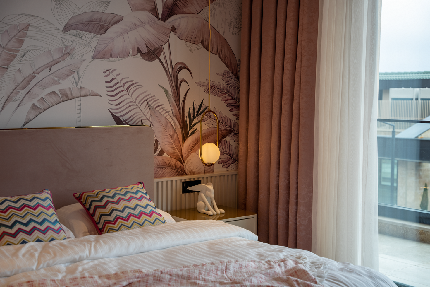 Modern hotel room interior